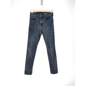H&M &Denim Skinny‎ Ankle Jeans Women's Size 26 Black Regular Waist Jeans Stretch